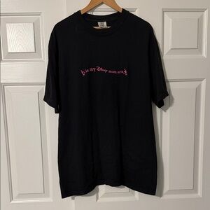 Disney Black Tee with Pink Accents